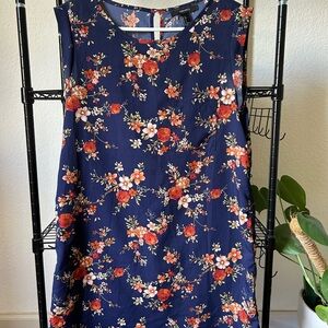Forever 21 Navy Floral Dress